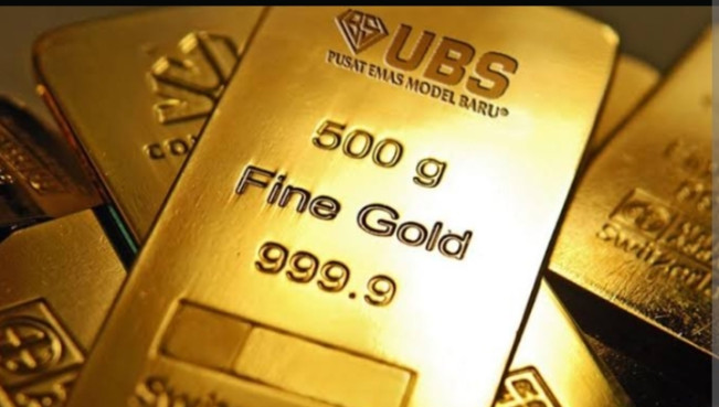 Ilustrasi emas buatan UBS. [Int]